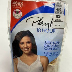 Playtex Bra Wireless Shoulder Comfort 4693 Natural Beige Size 40DD